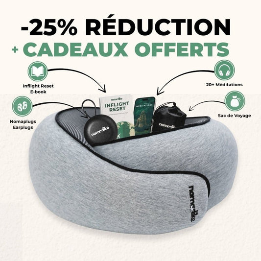 NOMAREST™ | Memory Foam Travel Pillow - Nomadike